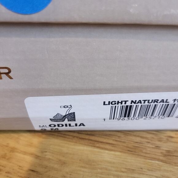 Marc Fisher Odilia Espadrille Platform Sandal Natural 9 - Picture 8 of 8